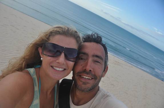 Autofoto na duna do pôr-do-sol em Jericoacoara - CE